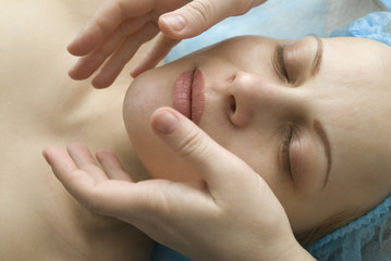 woman in a beauty salon