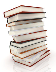 books on white