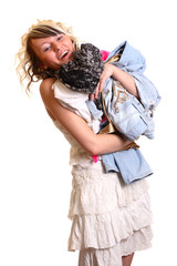 girl with new clothes