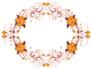 Obraz premium floral frame
