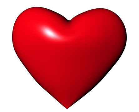 3d red heart