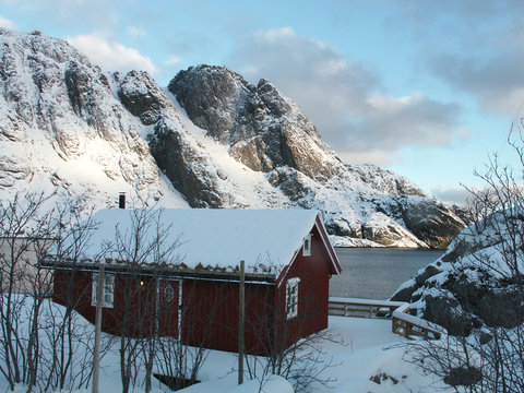 nevicata a nusfjord
