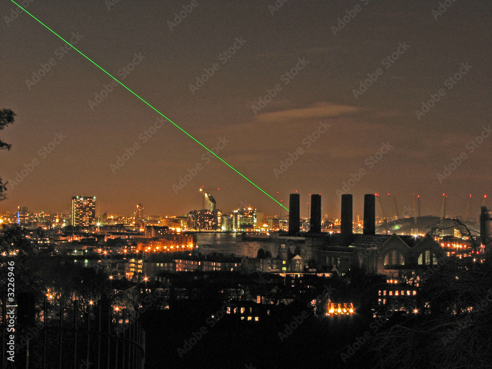 Wall mural greenwich at night