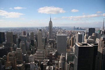 Fototapeta na wymiar patrząc na Manhattan