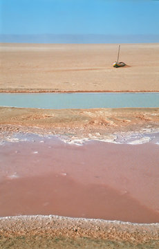 salt desert - chott el jerid - tunisia