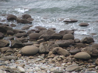 round boulders waiting to go swimming