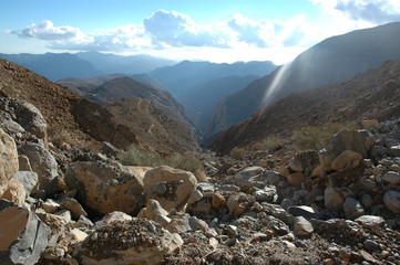 in the beautiful mountains of fujairah