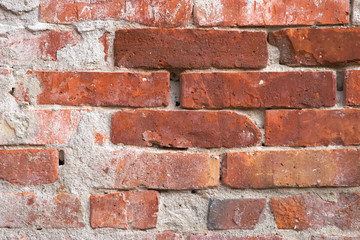 details of a wall made from bricks