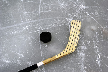 Hockey Stick and Puck