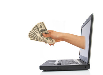 money from laptop