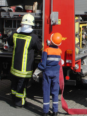 Fototapeta premium fire brigade child 03