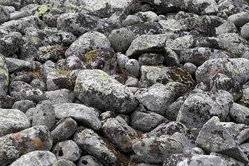 large pile of stones