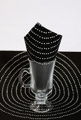 napkin in a glass