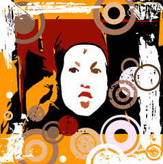 girl with circles