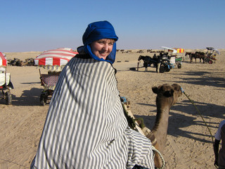 the girl on a camel