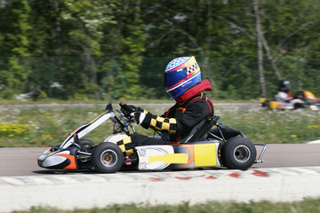 pilote de karting