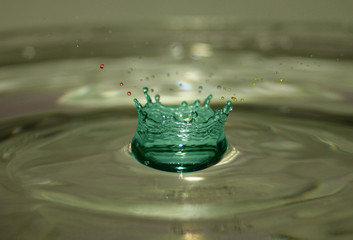 coloured water drop