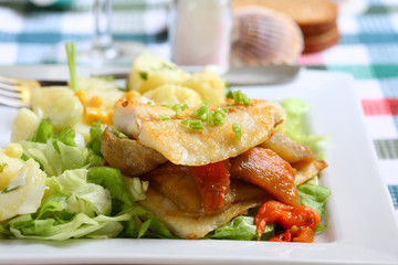 fish and vegetables