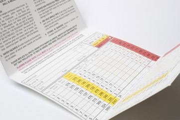 Obraz premium scorecard