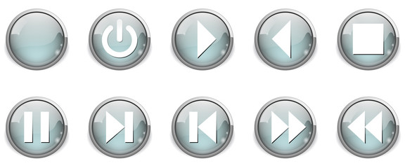 kit d'icones de lecture gris