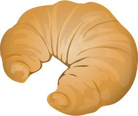 isolated croissant