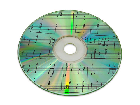 recommend clip art: sheet music on compact disk
