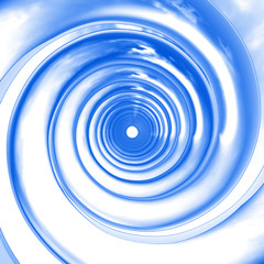 blue spirals perspective