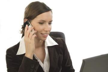 cell phone and laptop