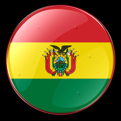 bolivia flag button