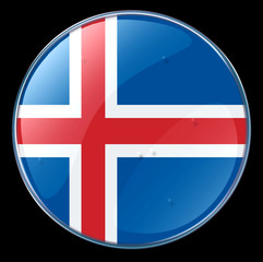 iceland flag button