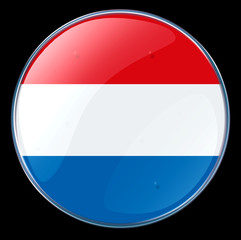 luxemborg flag button