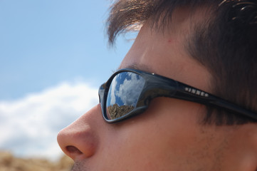 sunglasses closeup