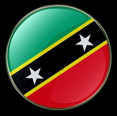 saint kitts and nevis flag button