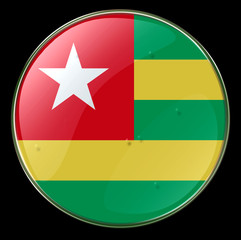 togo flag button