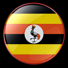 uganda flag button