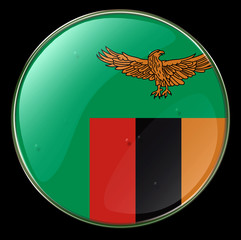 zambia flag button