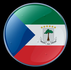 equatorial guinea flag button