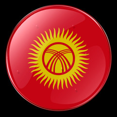 kyrgyzstan flag button