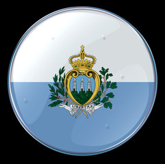 san marino flag button