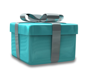 pacchetto regalo azzurro - wrapped gift light blue