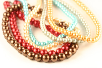 multi-coloured beads