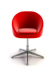 modern armchair 3d rendering