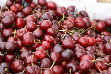 cherries at the market
