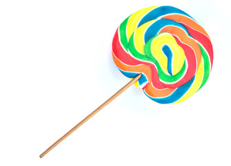 lollipop on white background