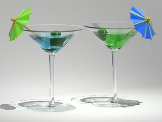 two martinis