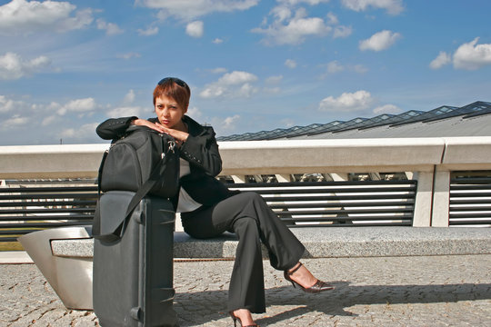femme partant en voyage