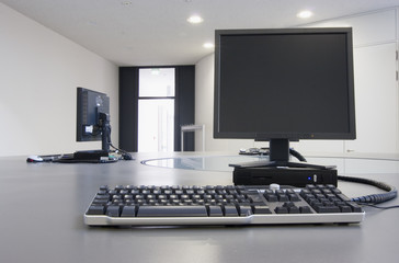 computer in a modern it office