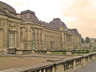 Fototapeta na wymiar palazzo reale a bruxelles