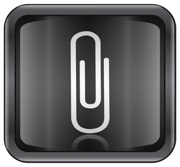 paper clip icon. (with clipping path)
