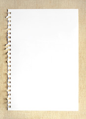 blank notepaper on textured background - obrazy, fototapety, plakaty
